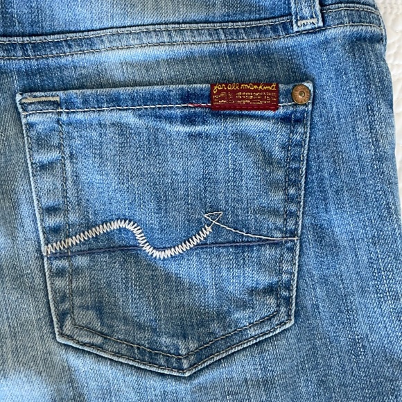 7 for all mankind Roxanne denim shorts - Picture 3 of 4